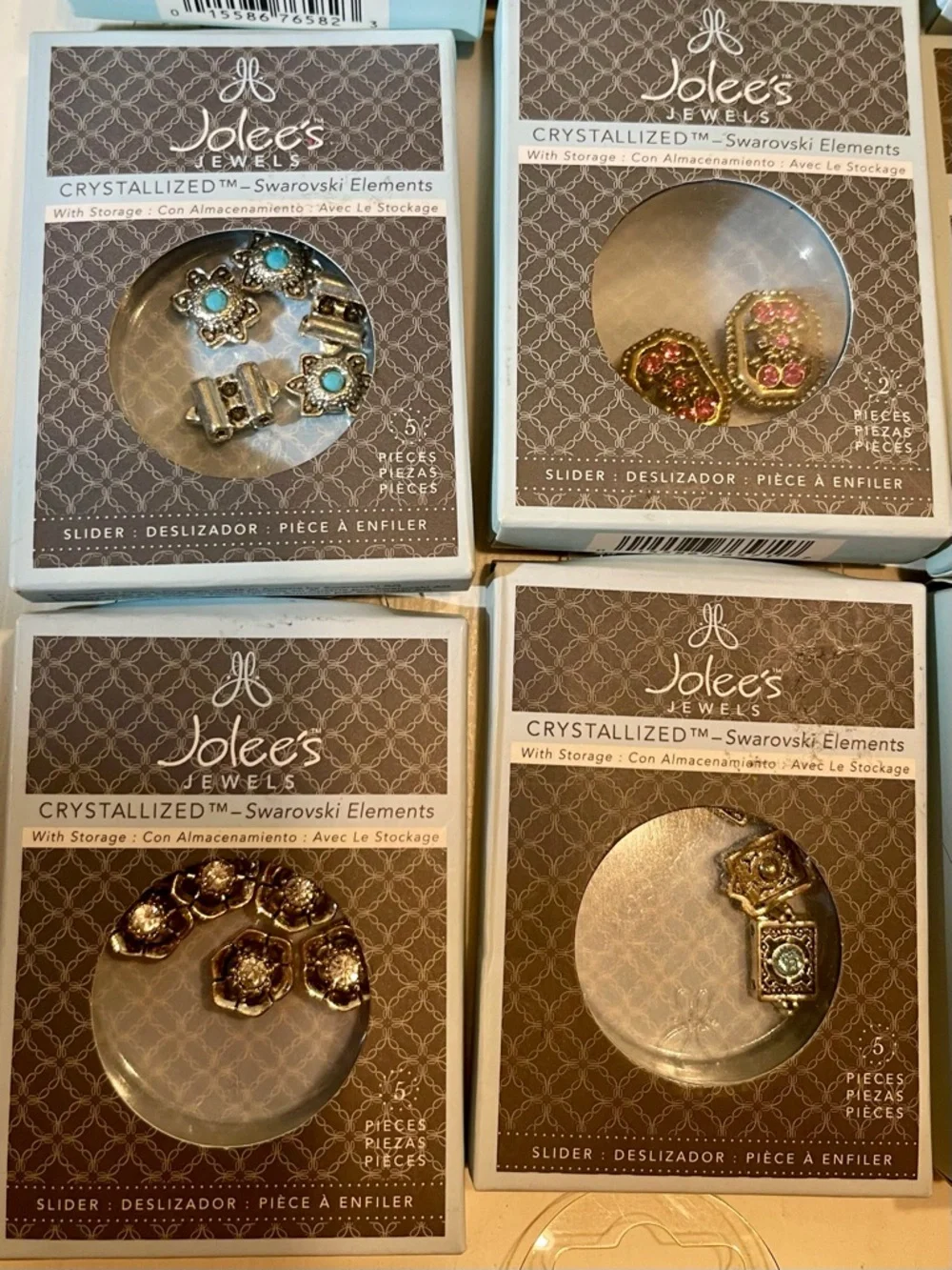 ALL NEW JOLEE’S SWAROVSKI CRYSTALLIZED METAL JEWELRY COMPONENTS - Mixed Colors